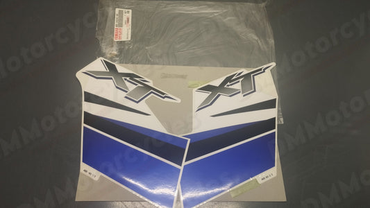 Yamaha genuine new serow xt225 2002 fuel tank graphic set decal pn 4be-24240-80 - Www.dm-motorcycles.com