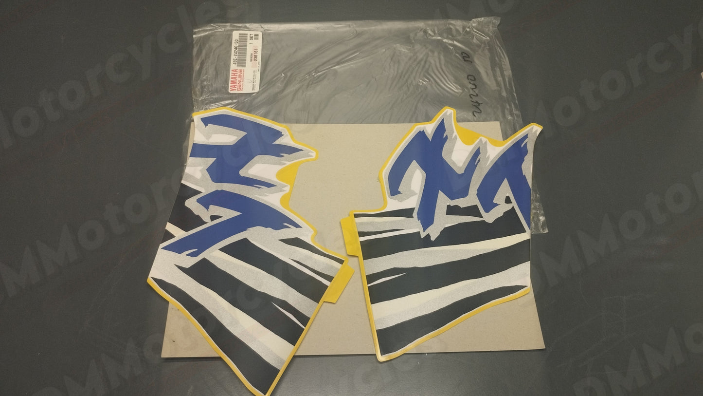 Yamaha genuine new serow xt225 1999 fuel tank graphic set decal pn 4be-24240-50