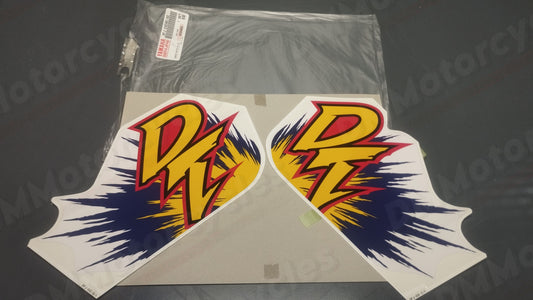 Yamaha genuine new dt175 1996 fuel tank graphic set decal pn 3fj-24240-00