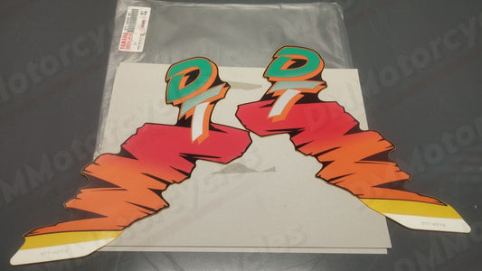 Yamaha genuine new dt175 fuel tank graphic set decal pn 3tt-24240-40 - Www.dm-motorcycles.com