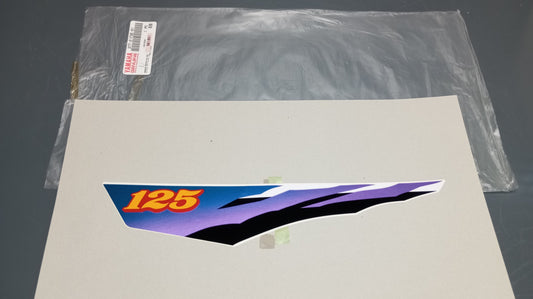 Yamaha genuine new dt125 graphic 1 side cover decal pn 3tt-2173e-81 - Www.dm-motorcycles.com