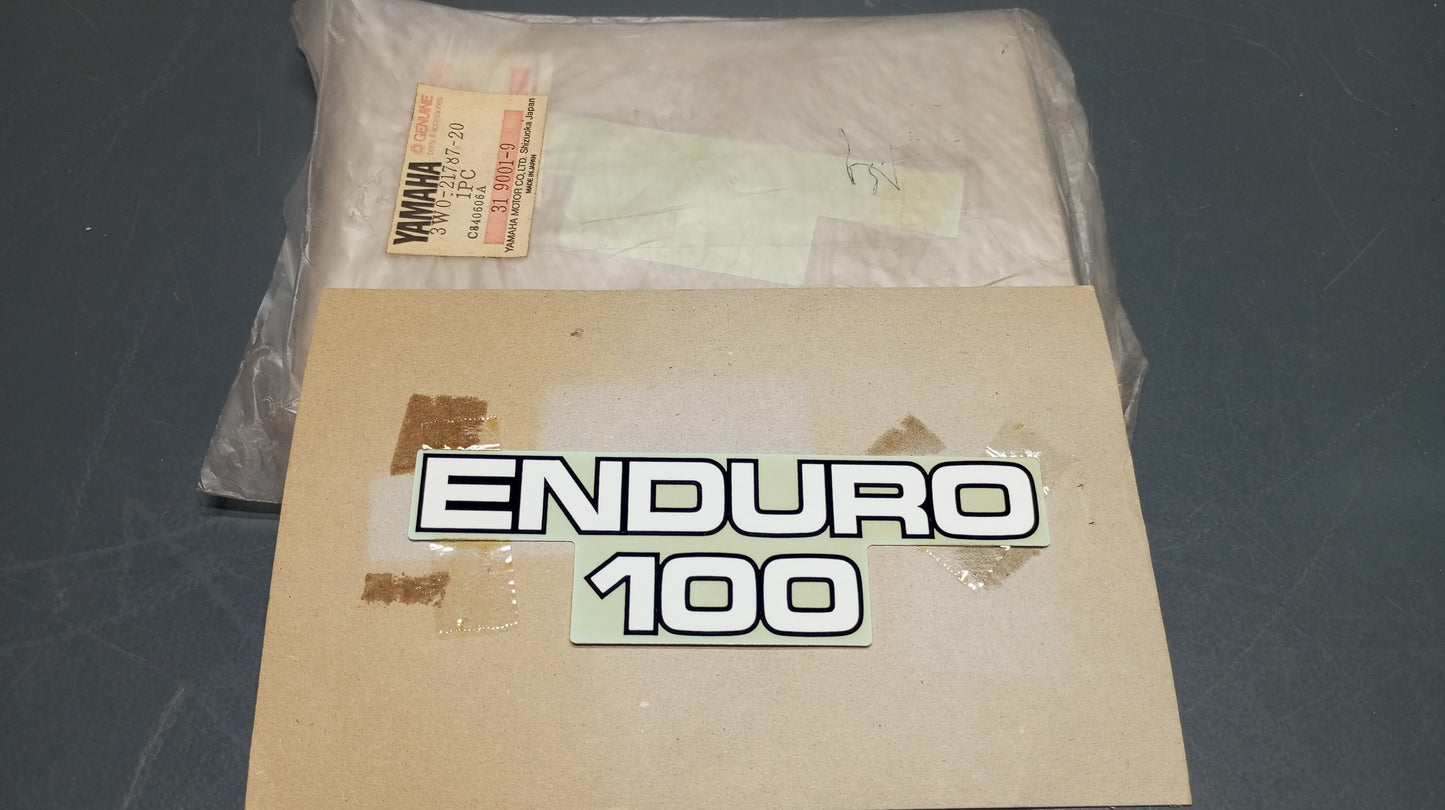 Yamaha genuine nos enduro 100 decal pn 3w0-21787-20