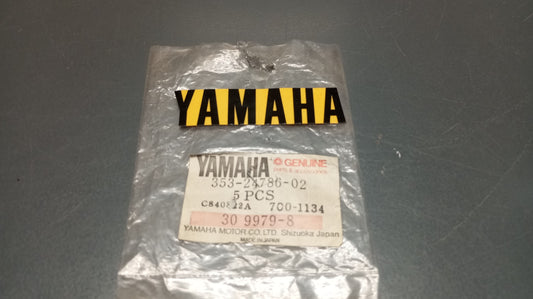 Yamaha genuine nos dt50 rd350 80 50 rz350 125 50 xj650 emblem decal pn 353-24786-02 - Www.dm-motorcycles.com