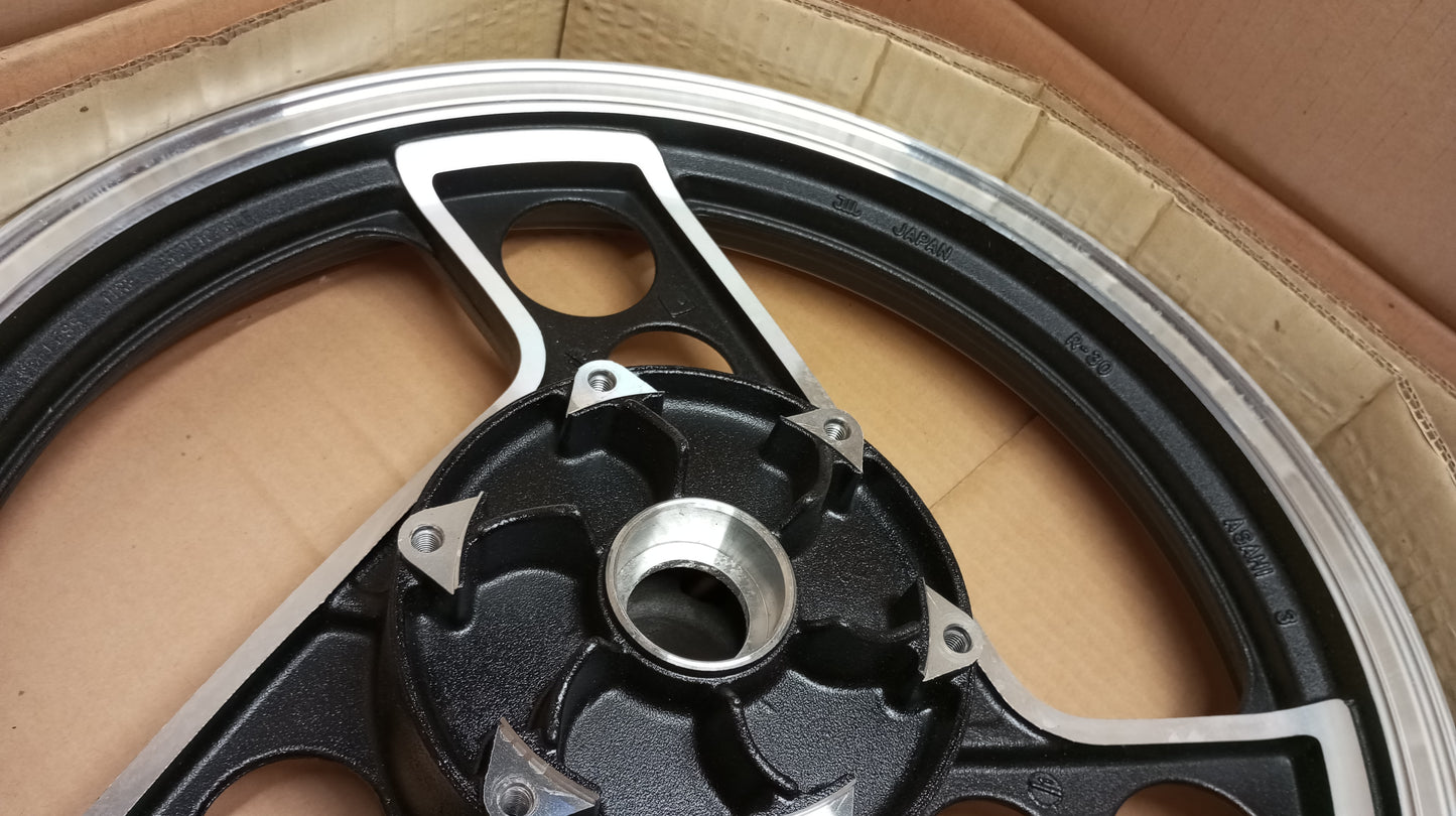 Yamaha genuine nos fj600 1984-90 xj600 1984-91 rear cast wheel rim pn 33m-25338-20-98