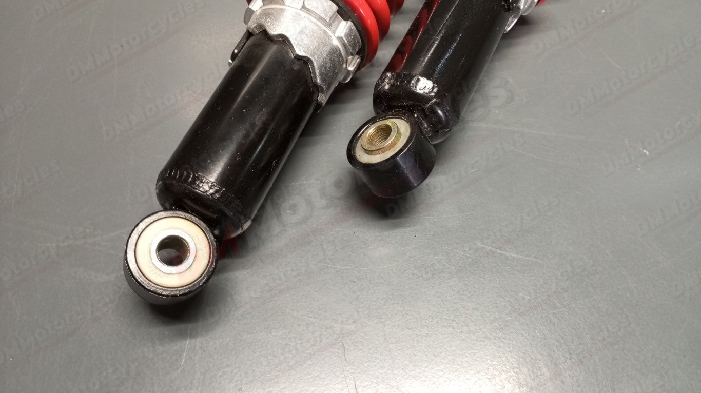 Pair of aftermarket new universal rear shocks 390mm length 63mm diameter