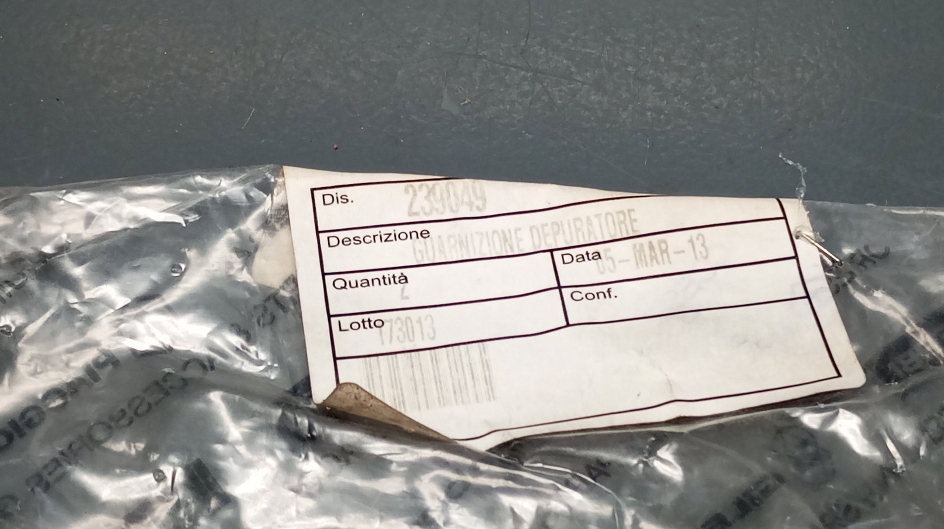 Piaggio genuine new vespa px 125 150 200 airbox cover rubber gasket pn 239049