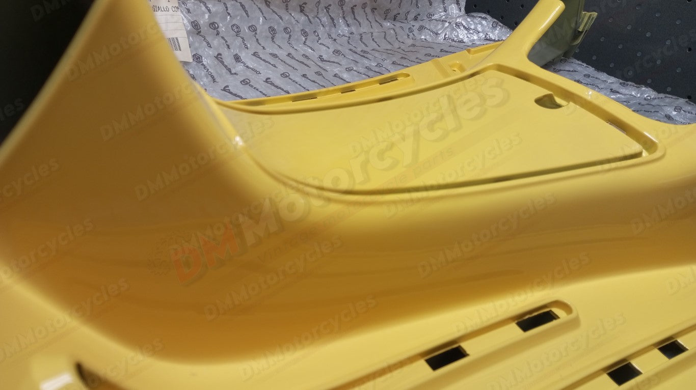 Piaggio genuine new vespa lx lxv s footwell cover yellow pn 62212440gp
