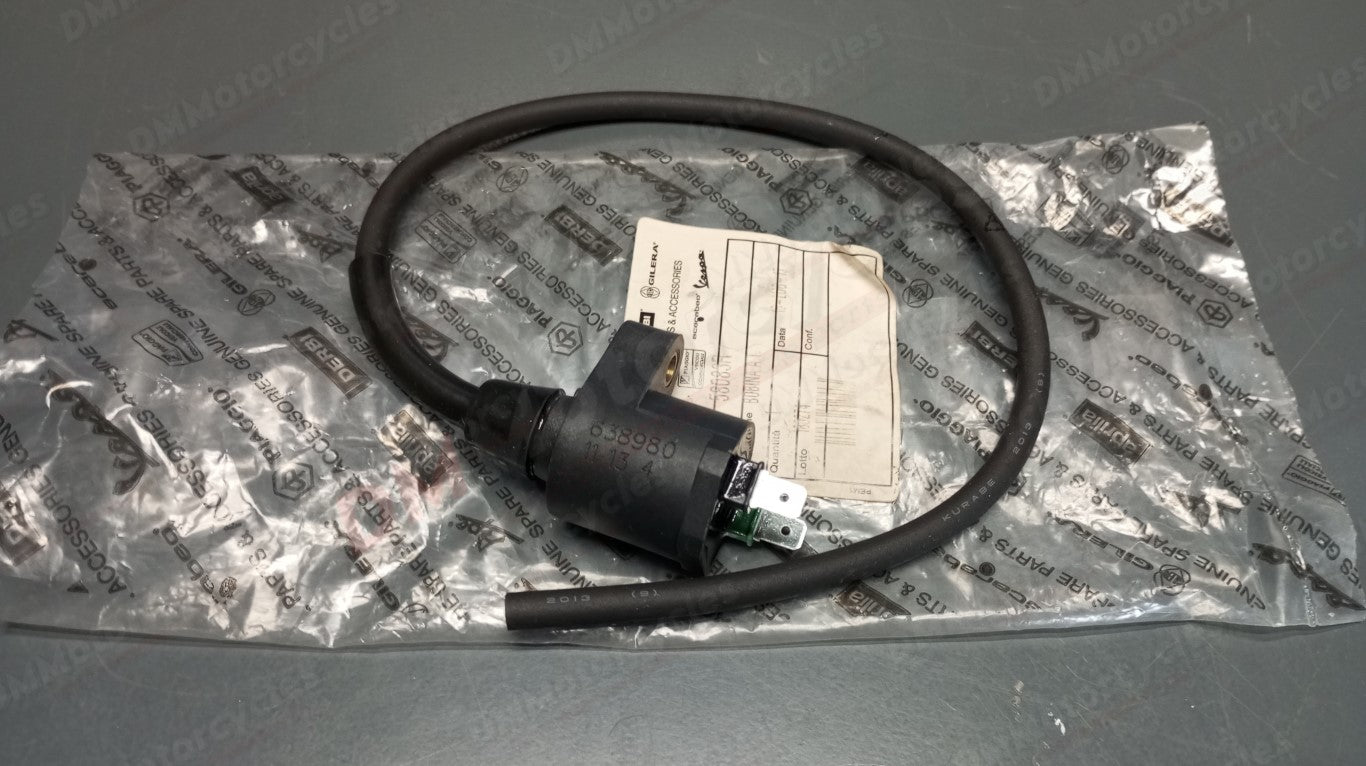 Piaggio genuine typhoon 125 fly 125 150 vespa gt 200 gilera runner 125 200 high tension ignition coil pn 58083r