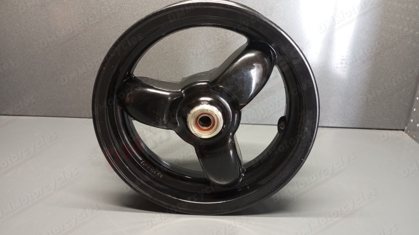 Peugeot genuine nos tkr 50 trekker 50 front wheel black 3x10 pn 737761gw