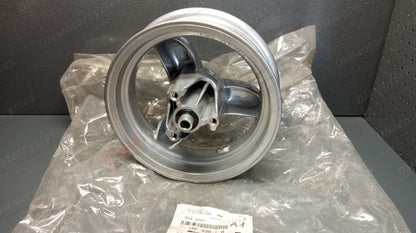 Peugeot genuine nos tkr 50 trekker 50 front wheel silver 3x10 pn 737761gw