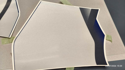 Yamaha genuine new yzf r6 2001 lower cover left side graphic set decal pn 5mt-28301-10