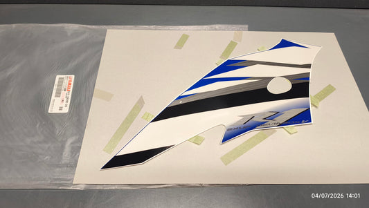 Yamaha genuine new yzf r1 2006 cowling graphic decal pn 5vy-28392-20