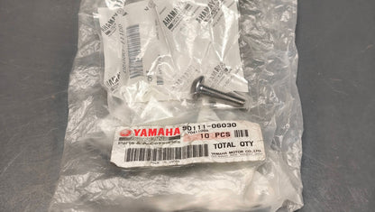 Yamaha genuine new yzf r1 r6 xv1900 xvs950 fz10 fz8 mt01 socket button hex bolt pn 90111-06030
