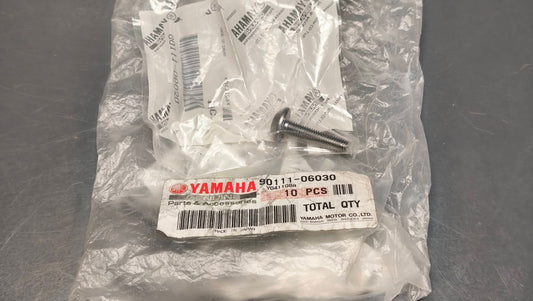 Yamaha genuine new yzf r1 r6 xv1900 xvs950 fz10 fz8 mt01 socket button hex bolt pn 90111-06030