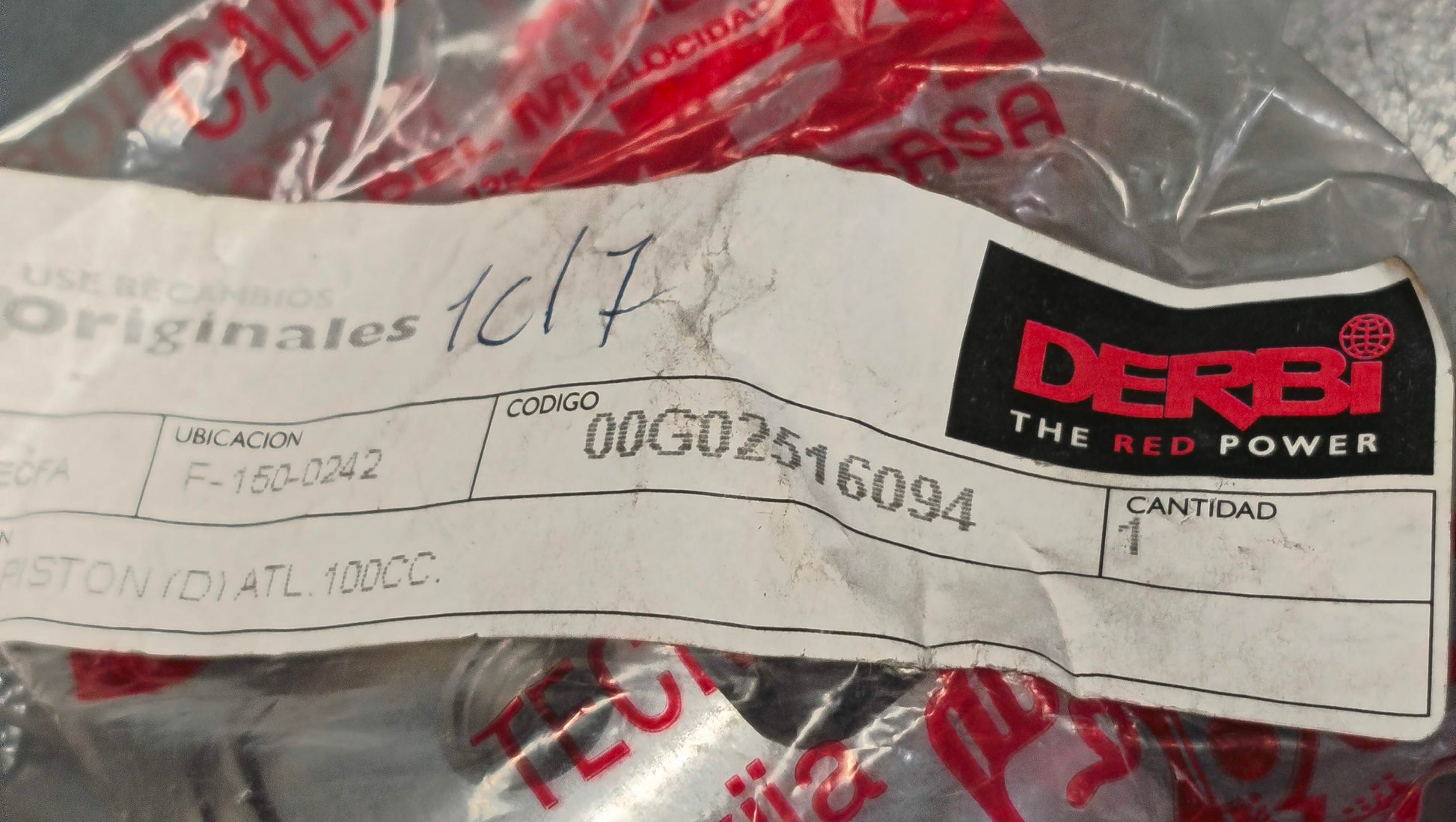 Derbi Atlantis 100cc Piston (D) 00G02516094