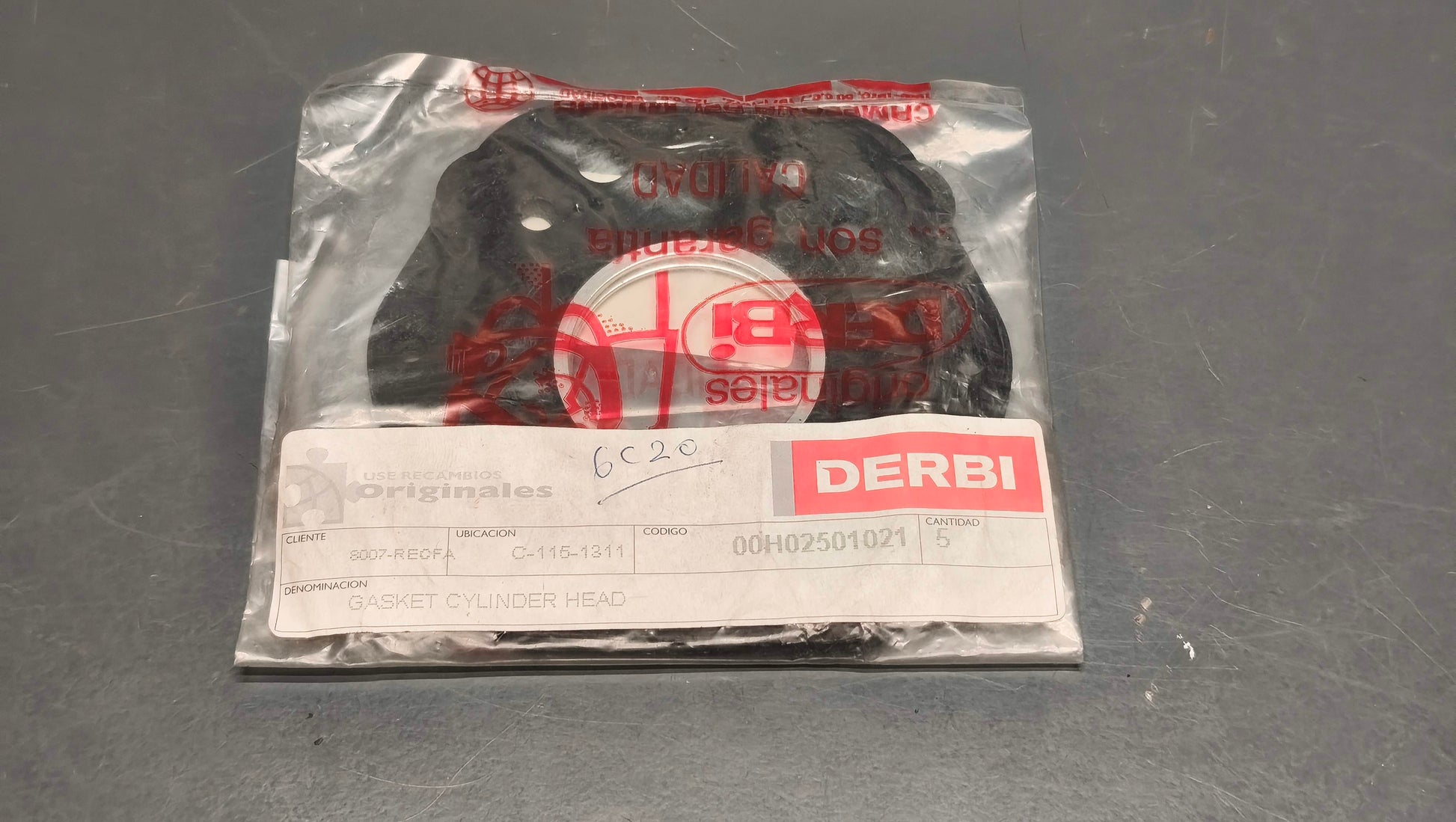 Genuine Derbi Senda & GPR 50 Cylinder Head Gasket 00H02501021