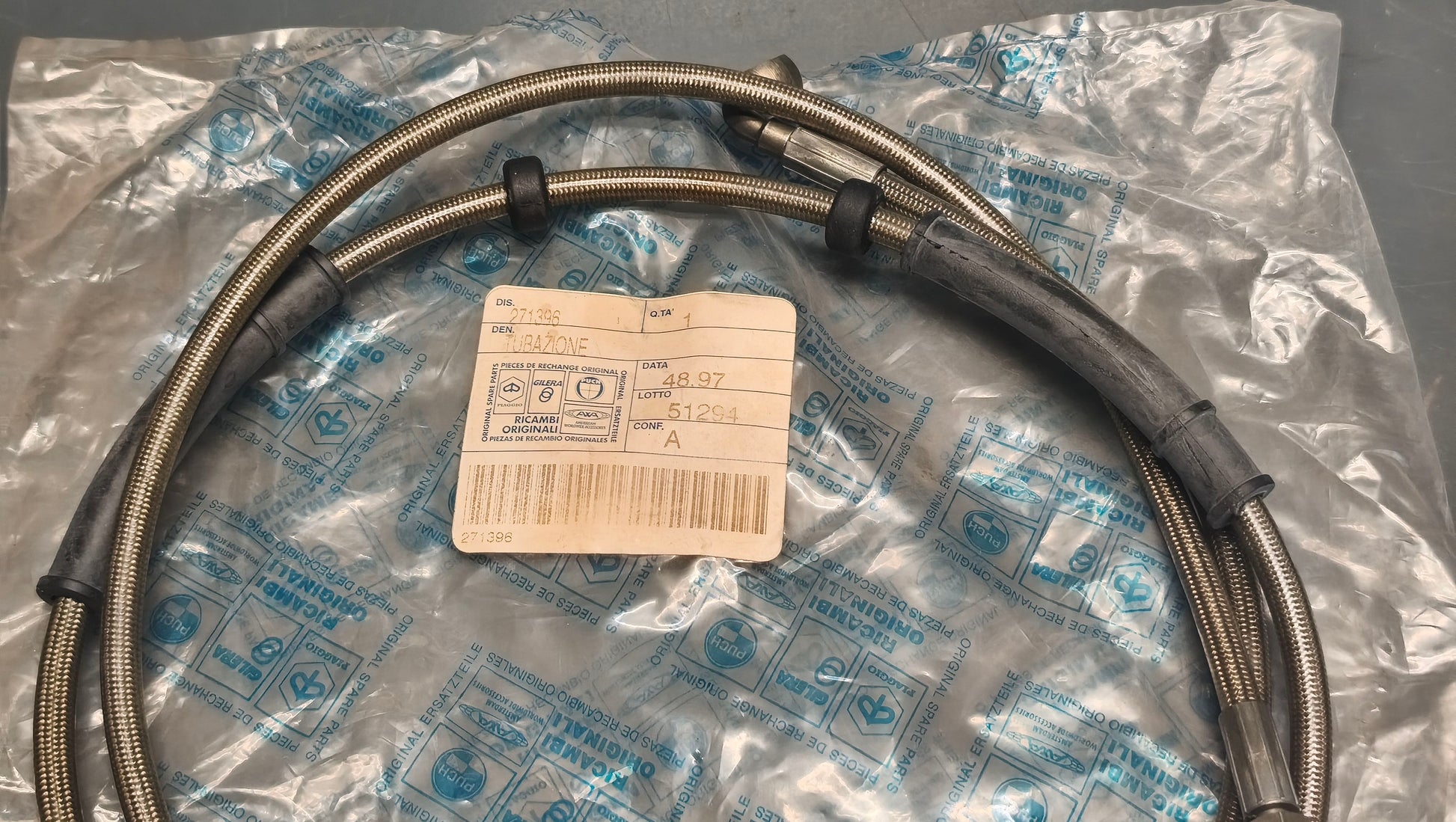 Genuine Piaggio Hexagon Front Brake Hose 271396