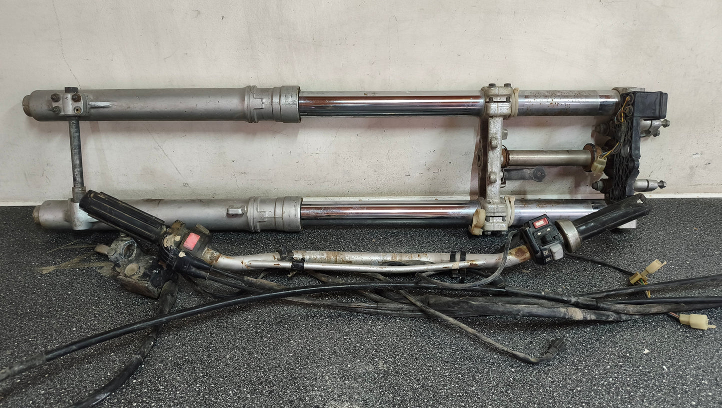 Genuine Used Yamaha TT-R 250 Complete Front Suspension & Handlebar Controls