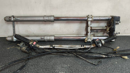 Genuine Used Yamaha TT-R 250 Complete Front Suspension & Handlebar Controls