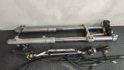 Genuine Used Yamaha TT-R 250 Complete Front Suspension & Handlebar Controls