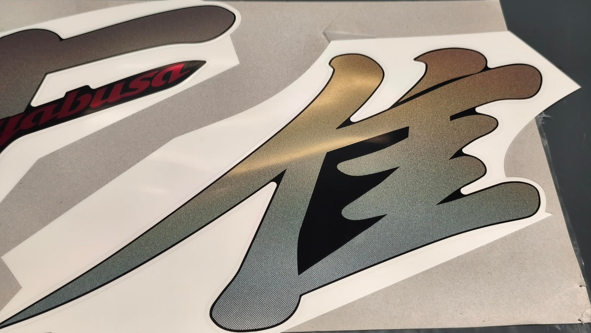Suzuki Genuine GSX1300R Hayabusa left lower decal 68191-24F60-BVK