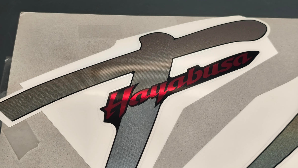 Suzuki Genuine GSX1300R Hayabusa left lower decal 68191-24F60-BVK