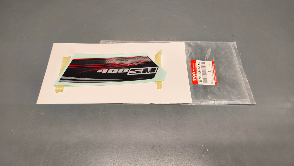 Suzuki Genuine DR-Z400SM Left Fuel Tank Graphic Decal 68720-29F40-DWC