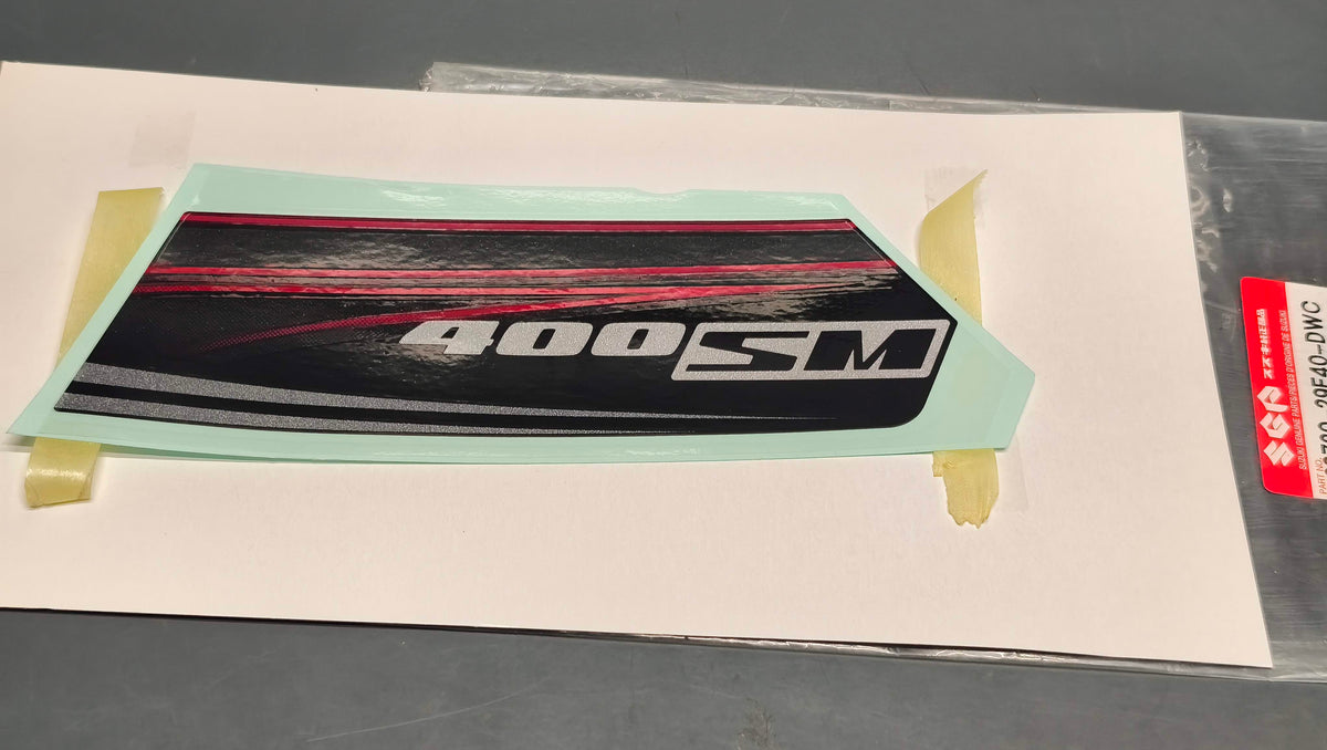 Suzuki Genuine DR-Z400SM Left Fuel Tank Graphic Decal 68720-29F40-DWC