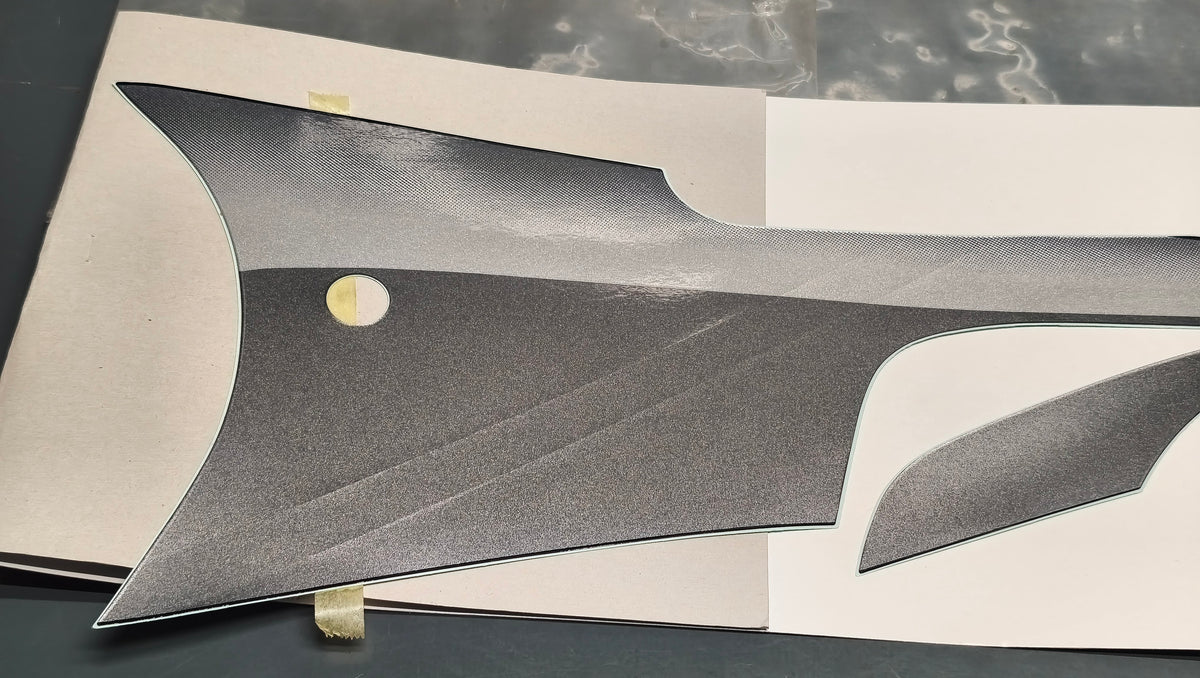 Suzuki Genuine GSX1300R Hayabusa Left Lower Under Fairing Decal 68195-24F11-BUV