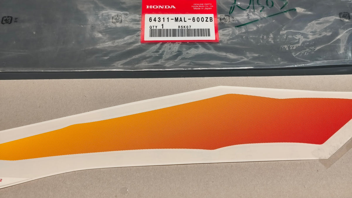 Honda Genuine CBR600F (F3) Right Lower Cowl Stripe 64311-MAL-600ZB