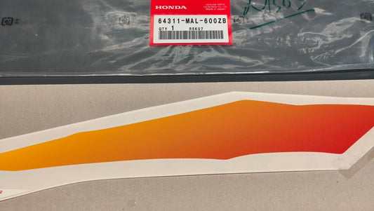 Honda Genuine CBR600F (F3) Right Lower Cowl Stripe 64311-MAL-600ZB