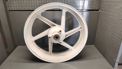 Honda genuine used NSR250 MC21 Rear Wheel Rim 17" OEM Original White - Very Good Condition
