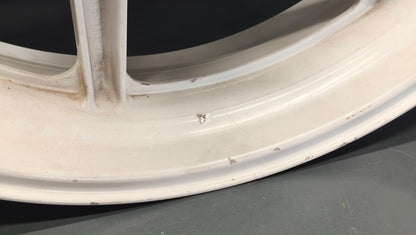 Honda genuine used NSR250 MC21 Rear Wheel Rim 17" OEM Original White - Very Good Condition