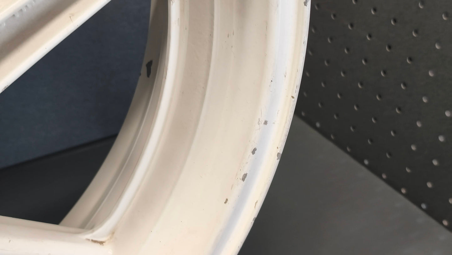 Honda genuine used NSR250 MC21 Rear Wheel Rim 17" OEM Original White - Very Good Condition