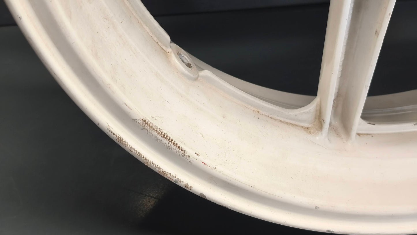 Honda genuine used NSR250 MC21 Rear Wheel Rim 17" OEM Original White - Very Good Condition