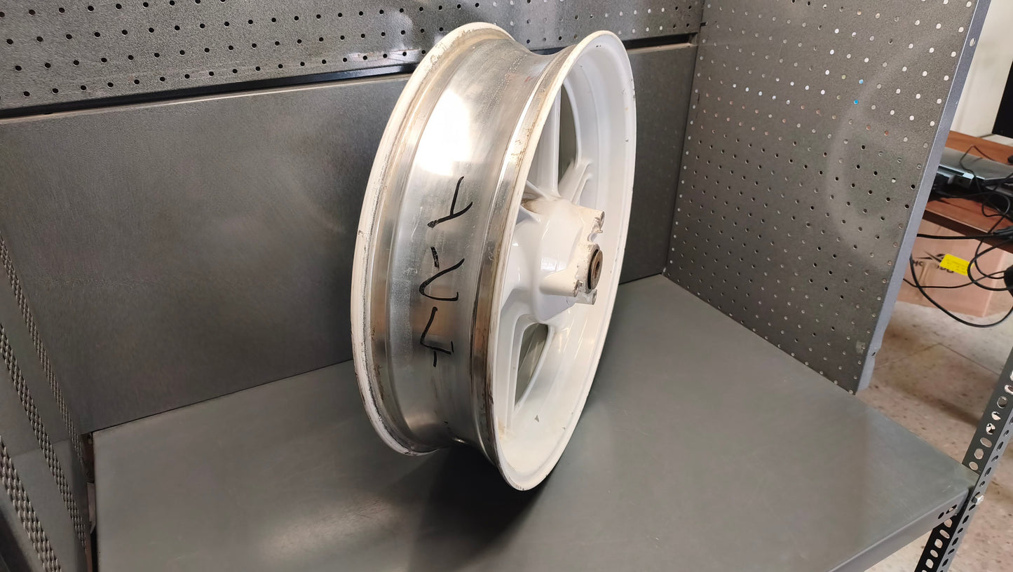 Honda genuine used NSR250 MC21 Rear Wheel Rim 17" OEM Original White - Very Good Condition