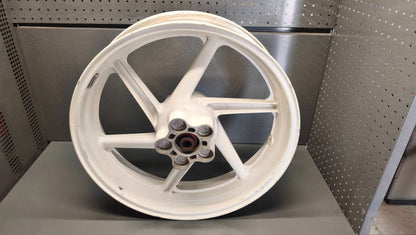 Honda genuine used NSR250 MC21 Rear Wheel Rim 17" OEM Original White - Very Good Condition