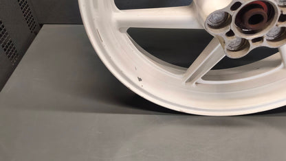 Honda genuine used NSR250 MC21 Rear Wheel Rim 17" OEM Original White - Very Good Condition