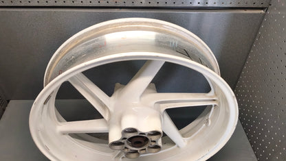 Honda genuine used NSR250 MC21 Rear Wheel Rim 17" OEM Original White - Very Good Condition