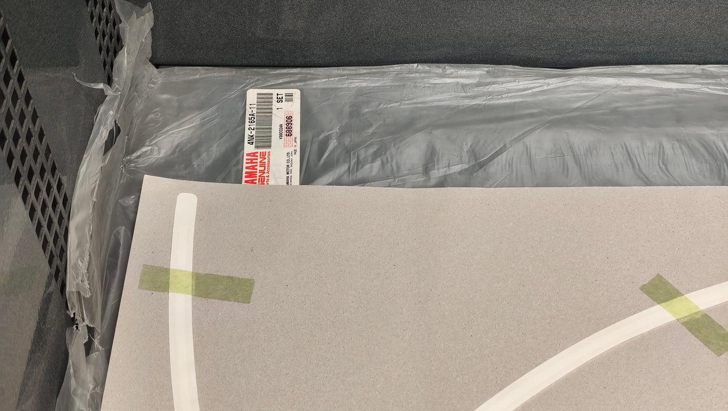 Yamaha genuine new royal star xvz1300 1996 97 rear fender graphic set pn 4nk-2165a-11