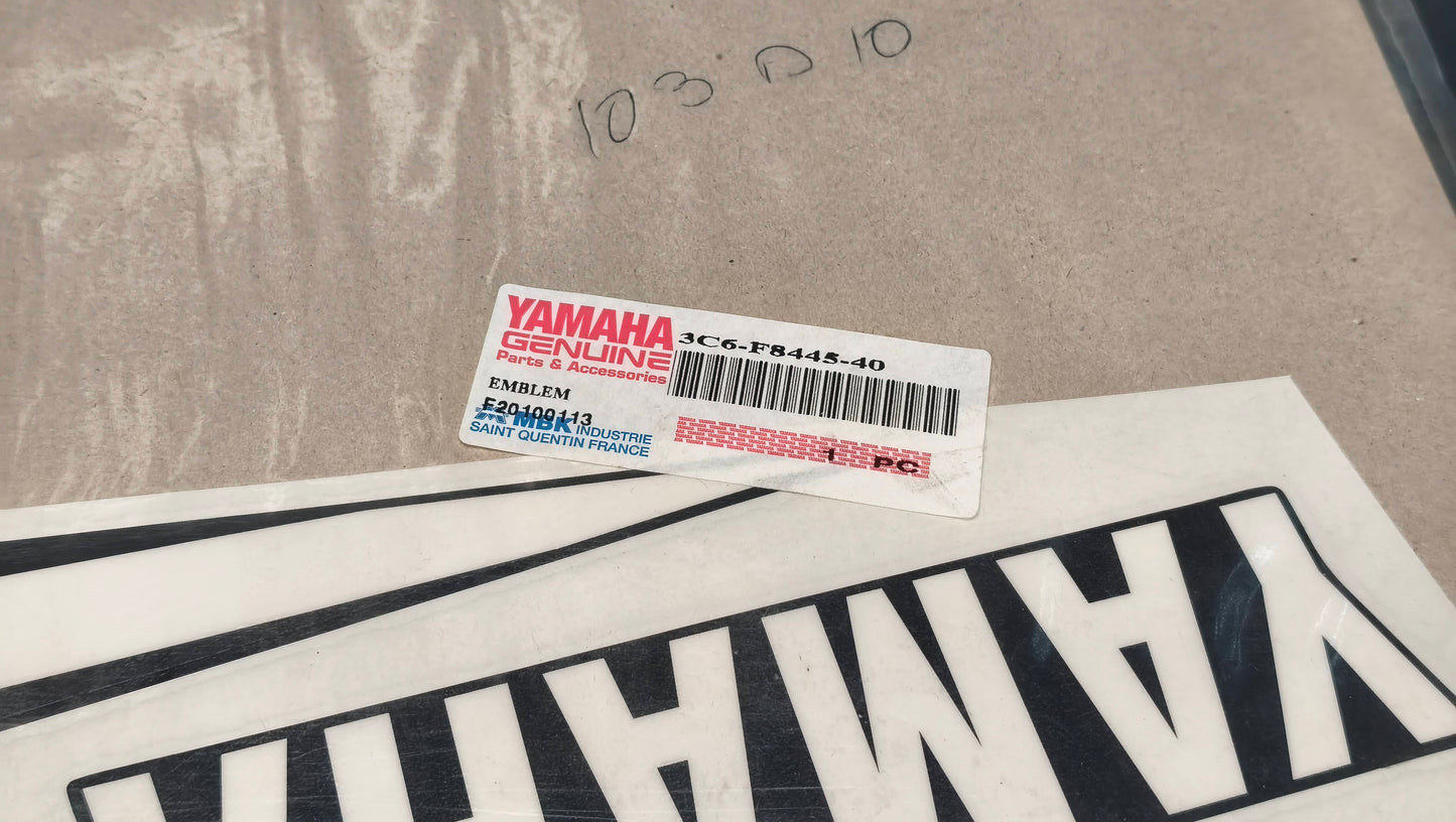 Yamaha genuine new aerox yq50 2009 emblem pn 3c6-f8445-40