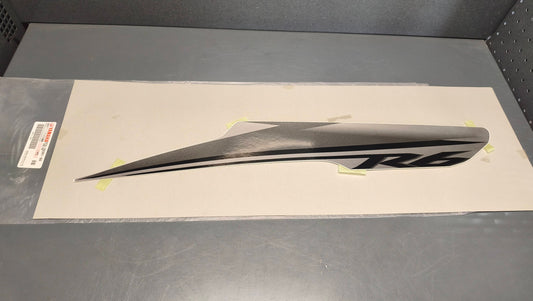 Yamaha genuine new yzf r6 2007 left fairing graphic decal pn 2c0-28391-60