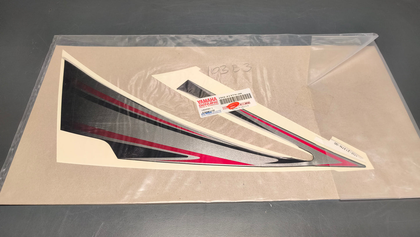 Yamaha genuine new xt660 2006 air scoop graphic decal pn 1d2-2137n-00