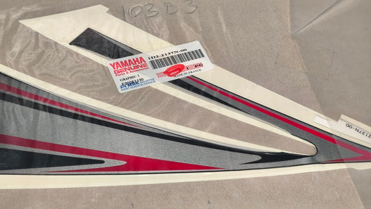 Yamaha genuine new xt660 2006 air scoop graphic decal pn 1d2-2137n-00