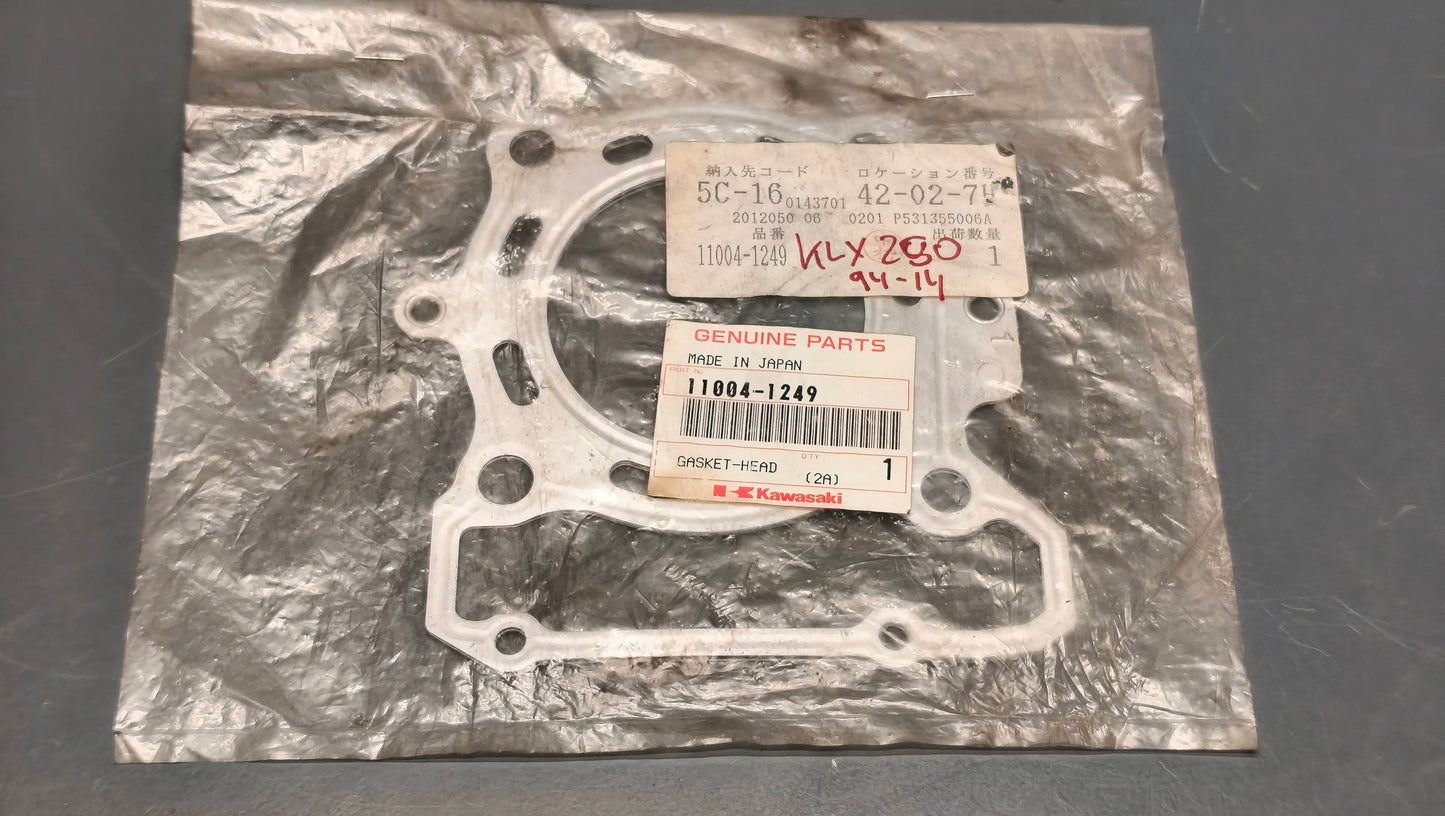 Kawasaki genuine new klx250 1993-2017 bx250 2015-2016 br250 2014-2017 head gasket pn 11004-1249