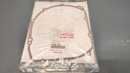 Kawasaki genuine new clutch cover gasket zx600 1990-2006 zx400 1993-2006 zr400 1994-2008 pn 11060-1639 - Www.dm-motorcycles.com