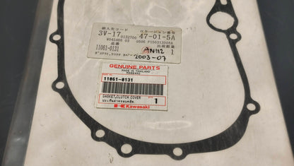 Kawasaki genuine new klx110 2005 kl110 2005 an112 2003-07 clutch cover gasket pn 11061-0131