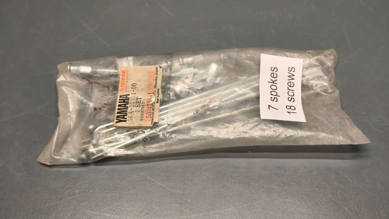 Yamaha YZ125 / YZ250 / YZ490 Rear Wheel Spoke Set - 56A-25304-00