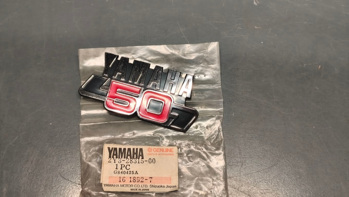Yamaha V80 Mate Front Leg Shield Emblem - 2Y3-28315-00
